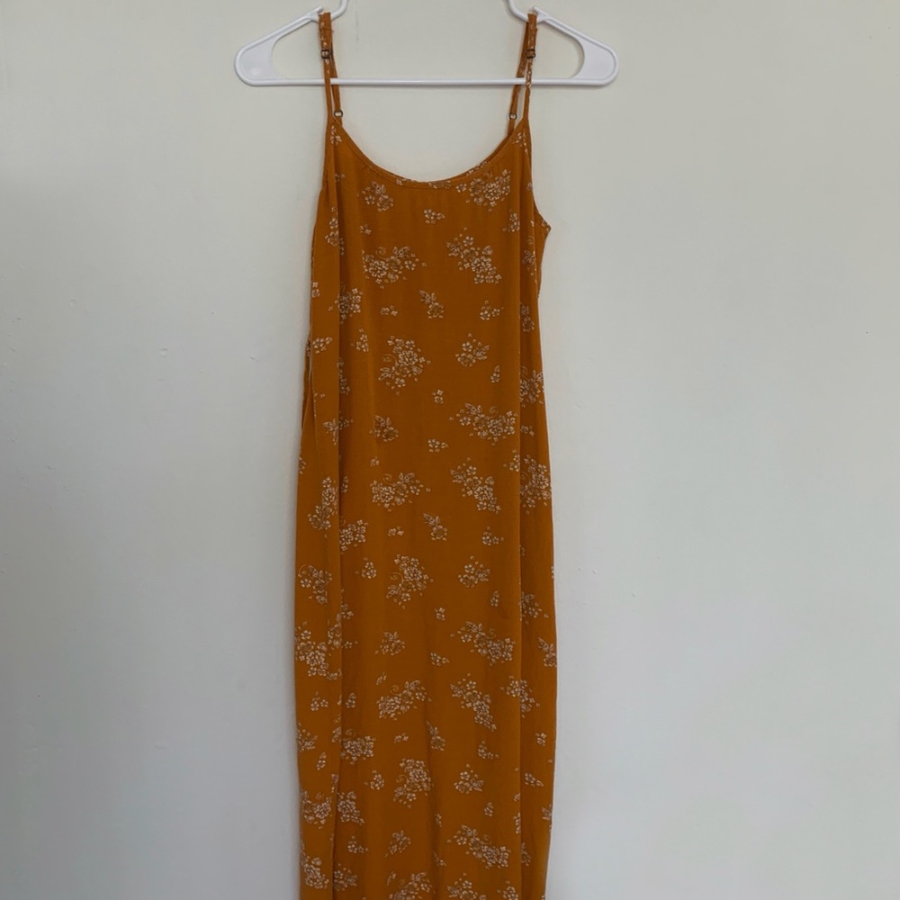 long spaghetti strap dress